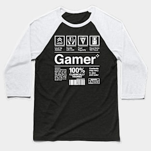 Gamer Stats Baseball T-Shirt